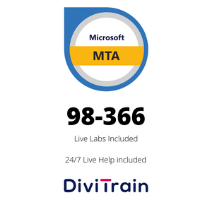 Microsoft MTA 98-366: Networking Fundamentals | Live Labs and 24/7 Live Help Included | 365 Days Access