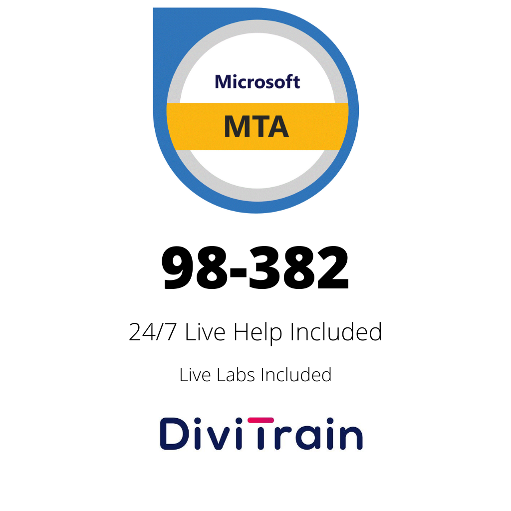 Microsoft MTA 98-382: Introduction to Programming Using JavaScript | 24/7 Live Help and Live Labs Included | 36 Days Access