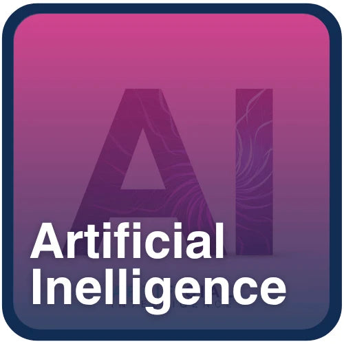 Stylized AI letters with digital circuit pattern, representing artificial intelligence, machine learning, and AI-driven technologies in modern tech education.