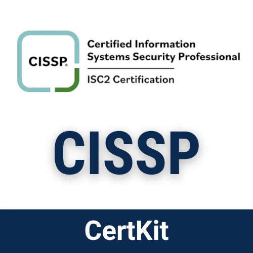 CISSP certification logo with CertKit branding on a white background