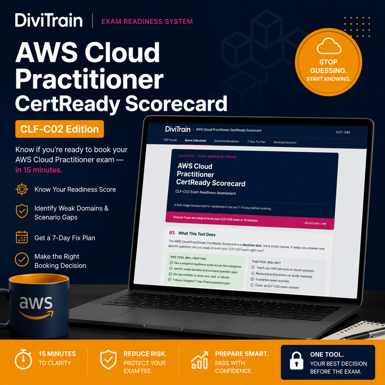 AWS Cloud Practitioner CLF-C02 CertReady Scorecard