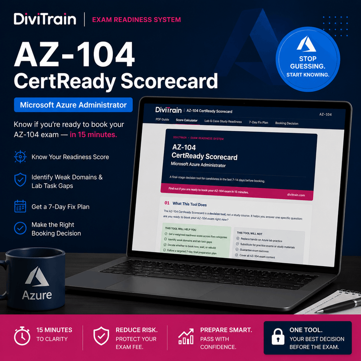 AZ-104 Azure Administrator Exam CertReady Scorecard