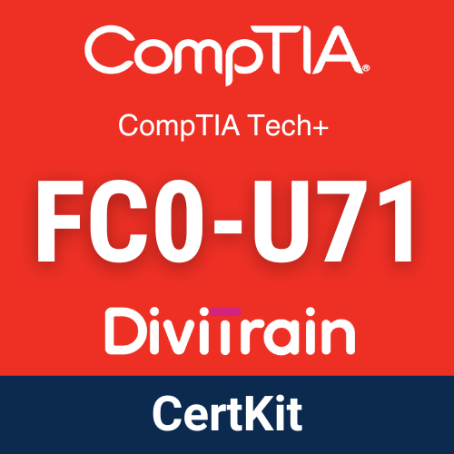 CompTIA Tech+ FC0-U71 beginner IT training with labs and practice exams