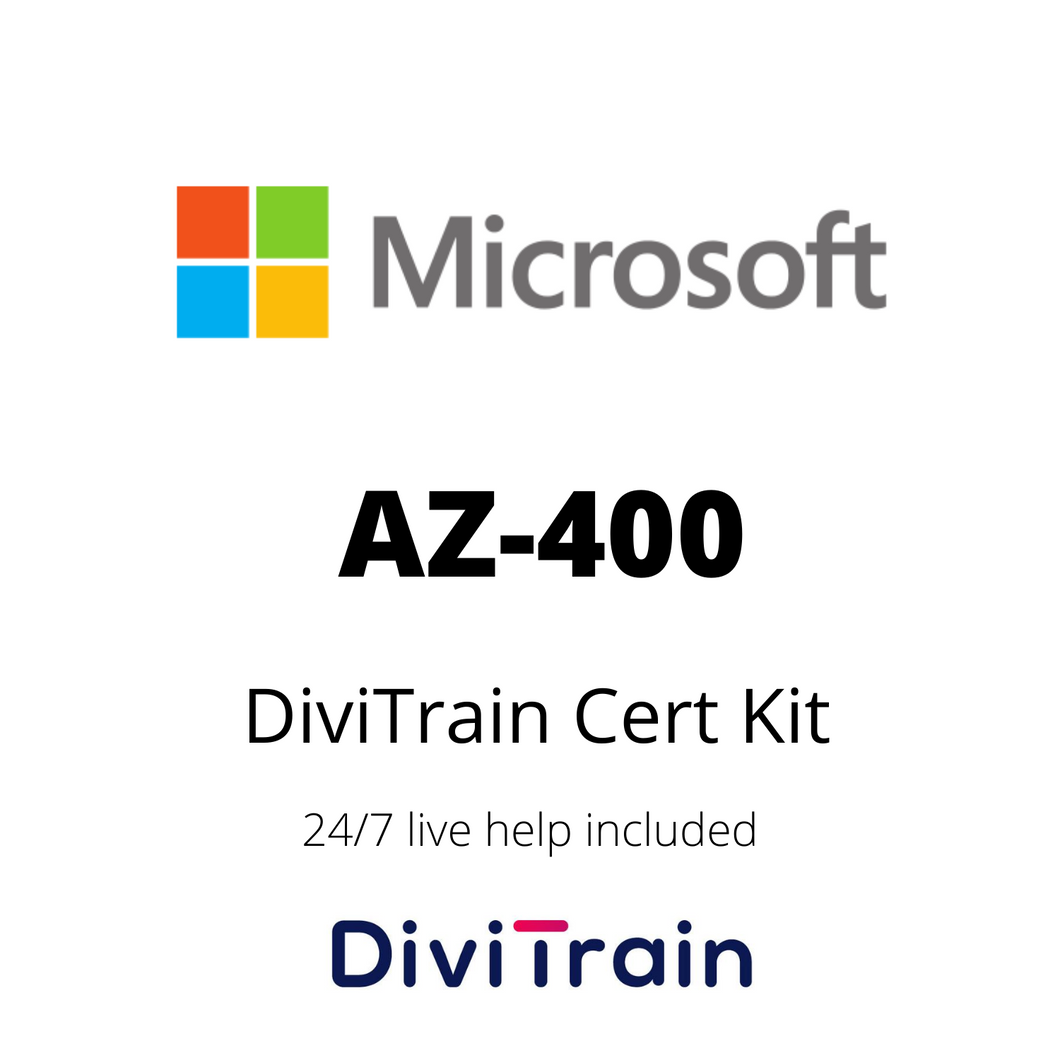 Cert Kit AZ-400: Designing and Implementing Microsoft DevOps Solutions | 24/7 Live Help Included | 365 Days Access
