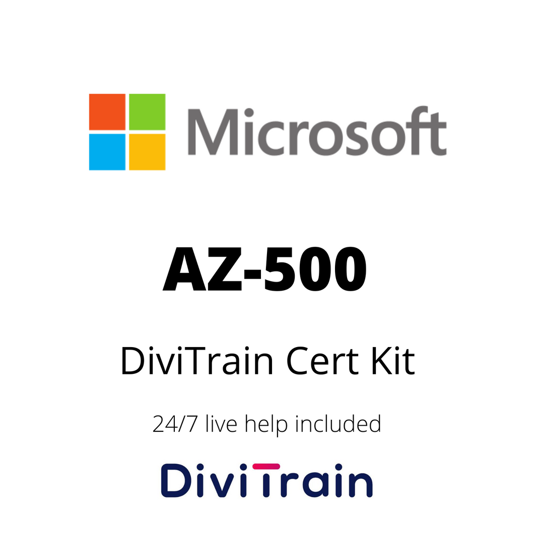 Cert Kit AZ-500: Microsoft Azure Security Technologies | 24/7 Live Help Included | 365 Days access