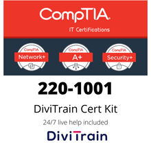 Load image into Gallery viewer, Cert Kit 220-1001: CompTIA A+ - 24/7 Live Help included - 365 Days Access
