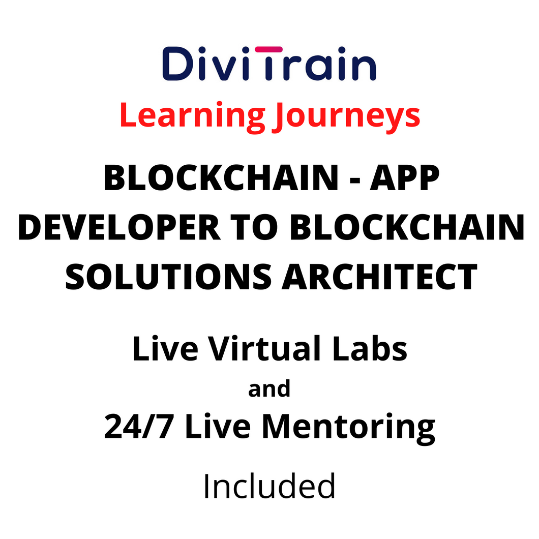 BLOCKCHAIN - App Developer To Blockchain Solutions Architect | 4 Tracks | 24/7 Live Mentoring and 24/7 Live Labs Included | Practice tests | 365 Days Access
