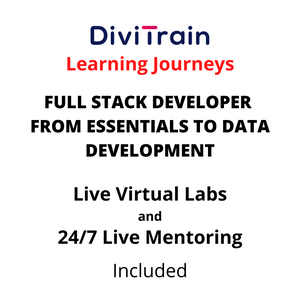 FULL STACK DEVELOPER - From Essentials To Data Development | 4 Tracks | 24/7 Live Mentoring and 24/7 Live Labs Included | Practice Tests | 365 Days Access