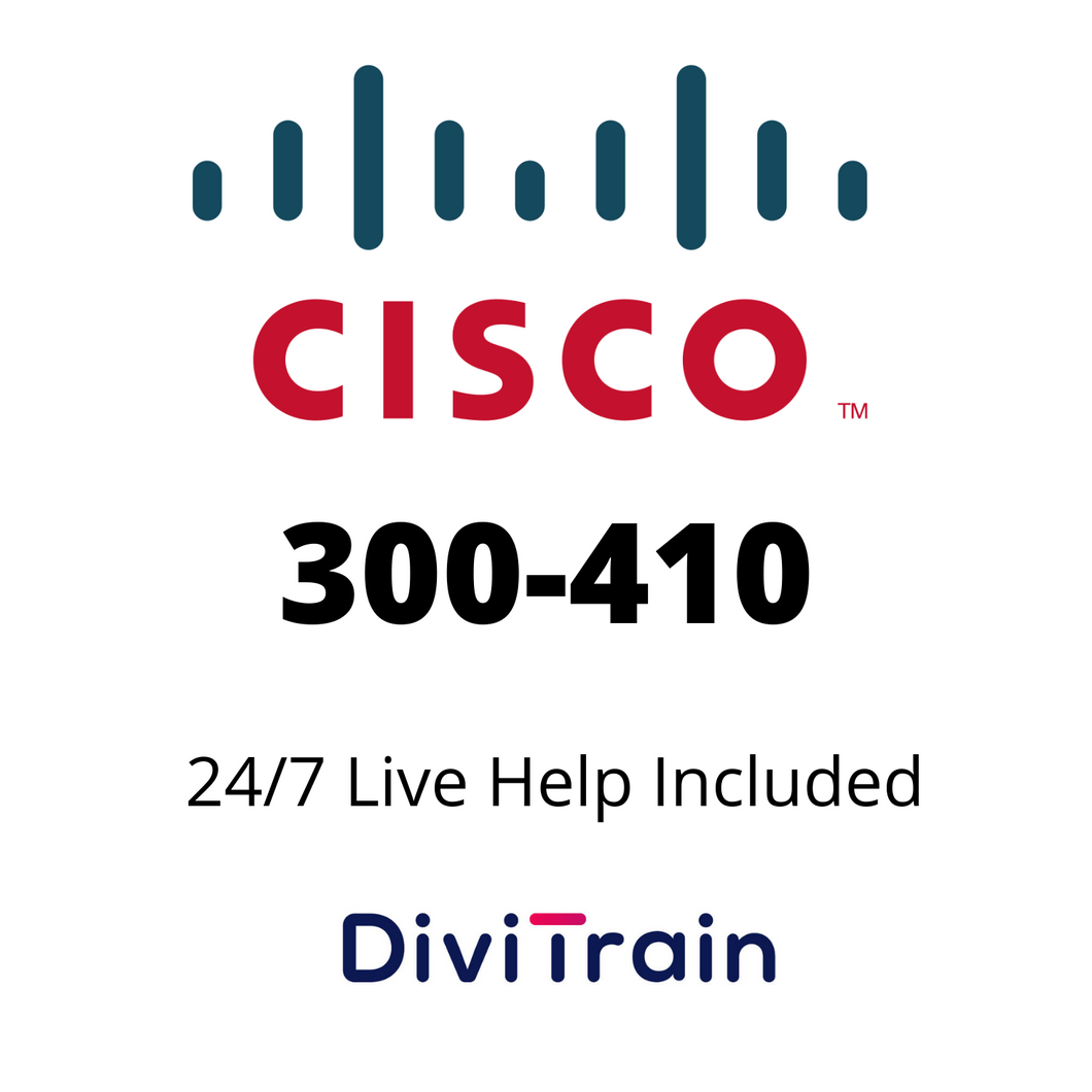 Cisco 300-410: Implementing Cisco Enterprise Advanced Routing and Services (ENARSI)| 24/7 live help included | 365 Days Access